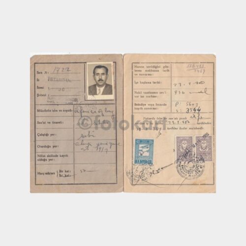 1950 Oto Sahibi Vergi Karnesi