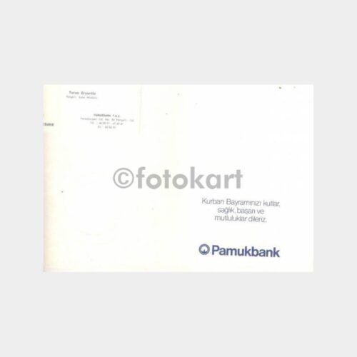 Pamukbank Pangaltı Şb. Tebrik Kartı