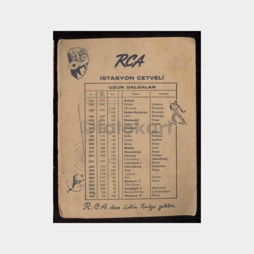 RCA Radyo İstasyon Tablosu (6 Sayfa)