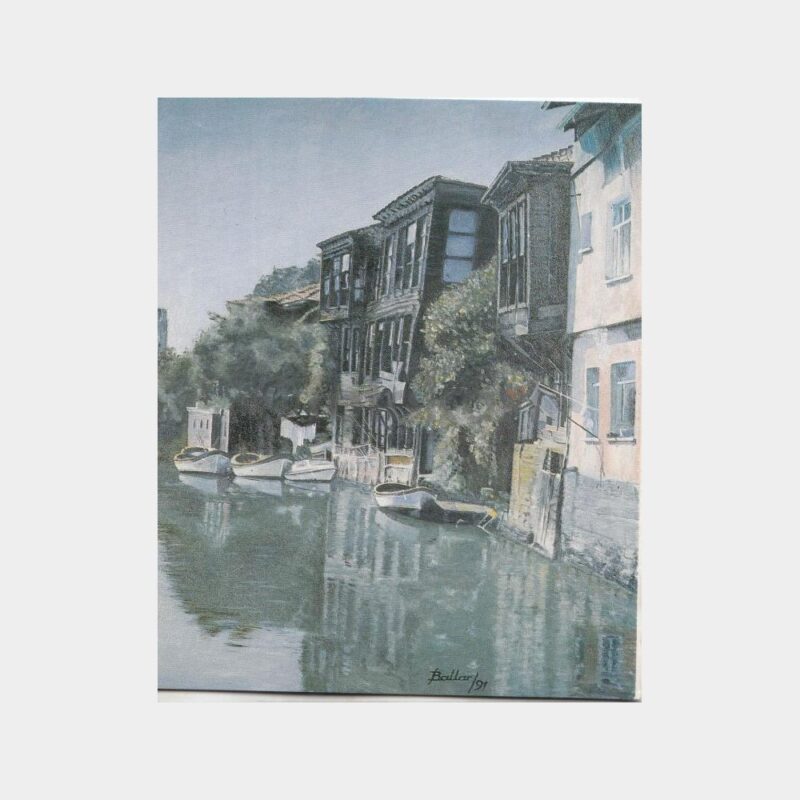 Ressam Suat Ballar - Göksu Evleri Konulu Tebrik Kartı