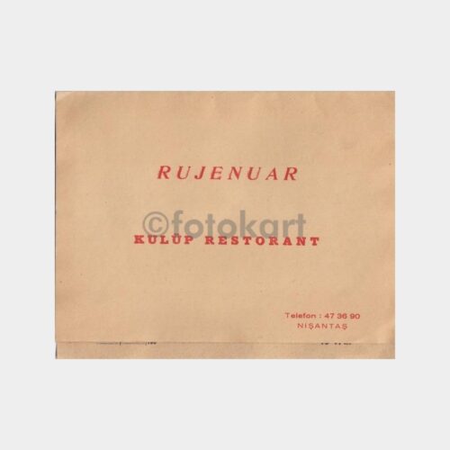 1976 Nişantaşı Rujenuar Kulübü Fotoğraf Kabı