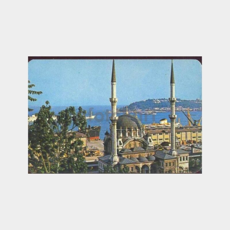 Salıpazarı Nusretiye Camii ve Deniz Görünüş Kartpostal