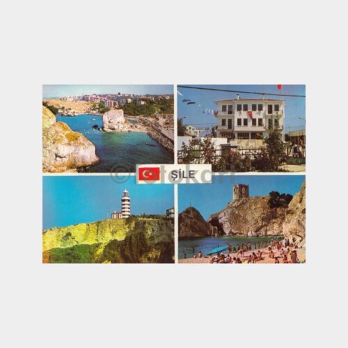 1975 Şile 4 Görünüş Kartpostal