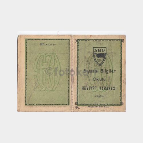 Siyasal Bilgiler Okulu Hüviyet Kartı