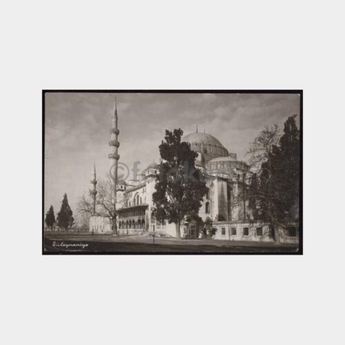 1936 Süleymaniye Camii Damgalı Kartpostal