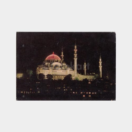 1975 İstanbul Süleymaniye Camii Görünüş Kartpostal