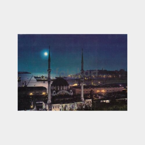 1980 İstanbul Tophane Camii Görünüş Kartpostal