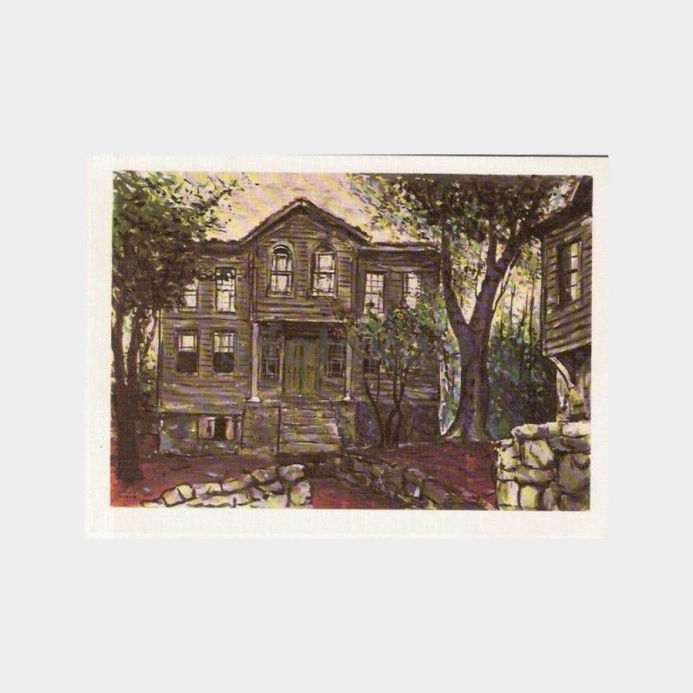 Eski Türk Evleri Tablo Tebrik Kartı