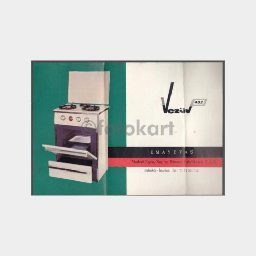 1968 Vezüv Emayetaş Fırın Ocak Kullanma Broşürü