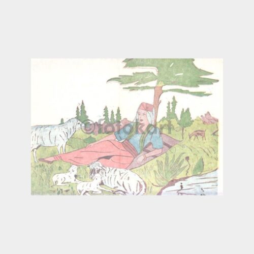 Yastık Üstü Örnek Çizim Eski Kağıtları