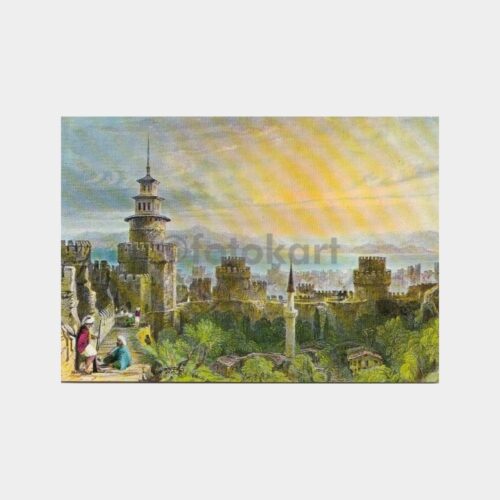 1976 Yedikule Surları Resimli Tebrik Kartı