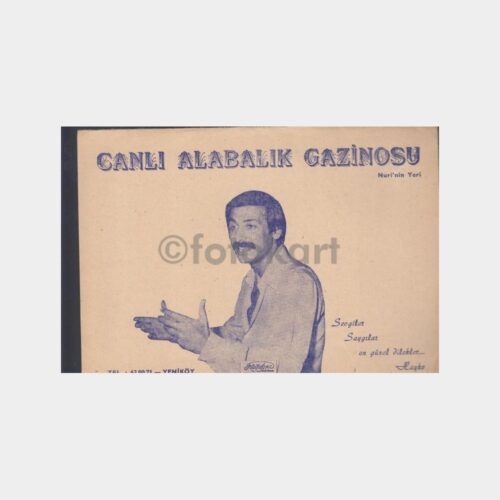 1974 Yeniköy Canlı Alabalık Gazinosu Fotoğraf Kabı