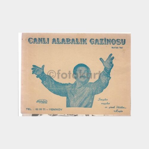 1976 Yeniköy Canlı Alabalık Gazinosu Fotoğraf Kabı