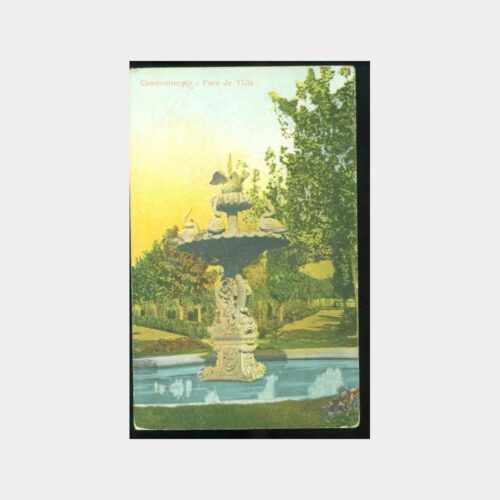 1900 Yıldız Parkı Kuğulu Havuz Kartpostal