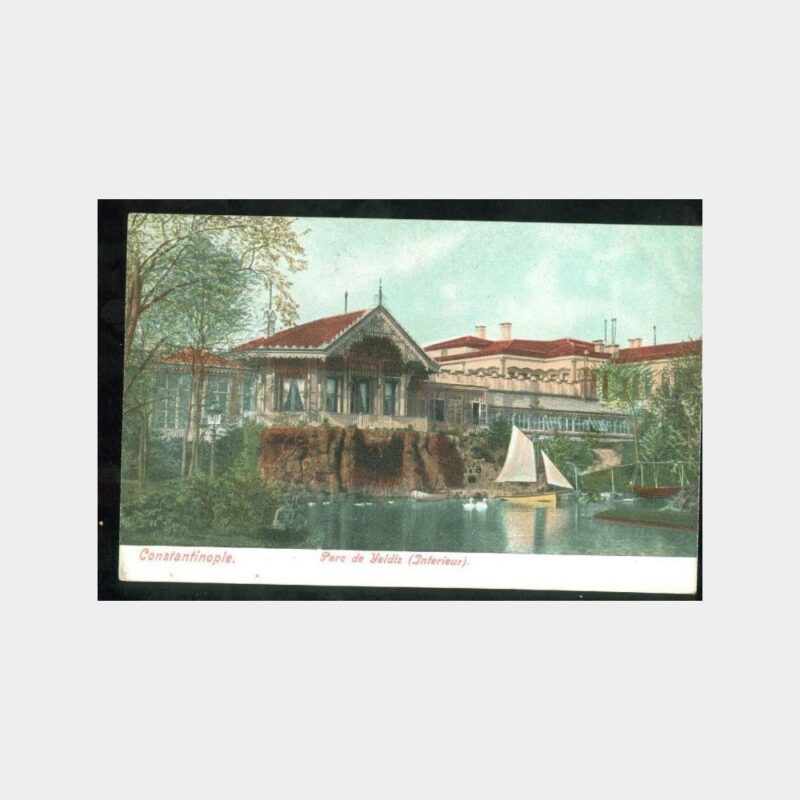 1910 Yıldız Sarayı Park Havuzu Kartpostal