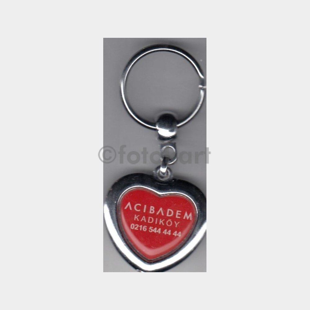 Acıbadem Hastane Kalp Konulu Anahtarlık