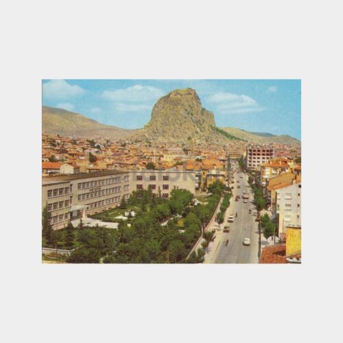 1975 Afyon Şehirden Görünüş Kartpostal