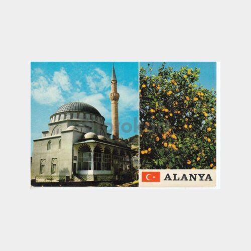 1978 Alanya Yeni Cami ve Limon Konulu Kartpostal