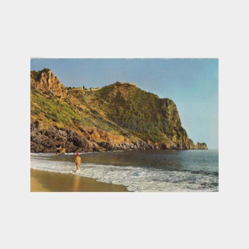 1975 Alanya Kalesi Sahilden Görünüşü Kartpostal