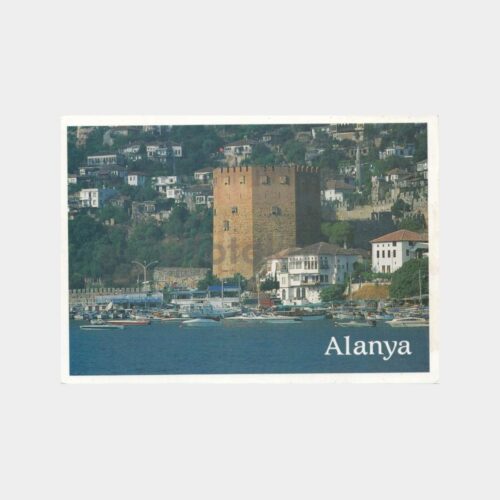 1980 Alanya Kalesi Konulu Kartpostal