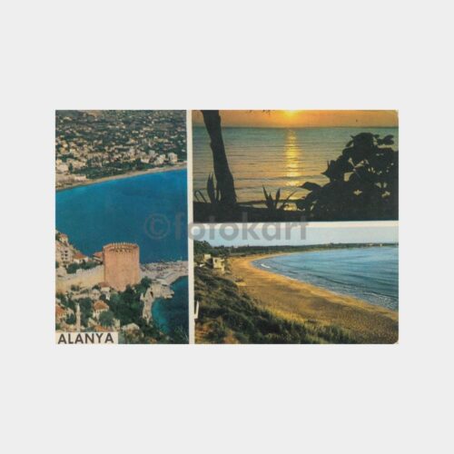 1969 Alanya Muhtelif Görünüş Kartpostal