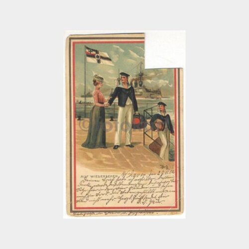 1902 İstanbul Alman Postaları Damgalı Kartpostal