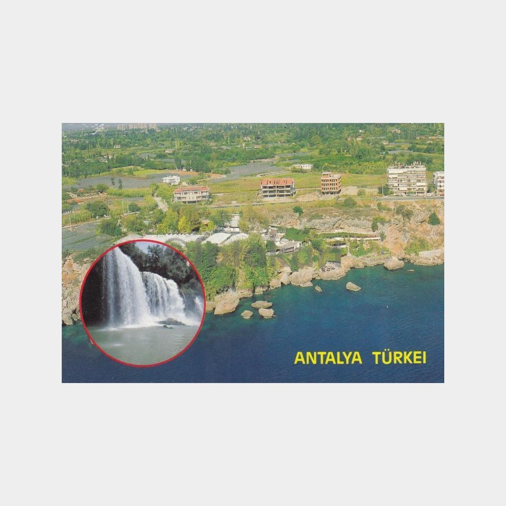 2000 Antalya Havadan Görünüş Kartpostal