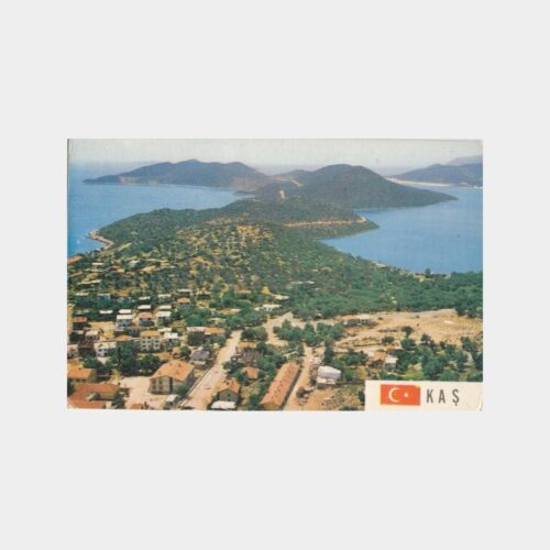 1974 Antalya Kaş Genel Görünüş Kartpostal