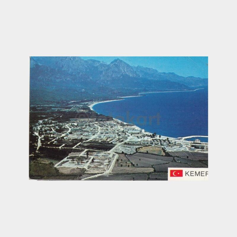 1975 Antalya Kemer Havadan Görünüş Kartpostal