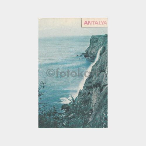 1978 Antalya Şelale Görünüş Kartpostal