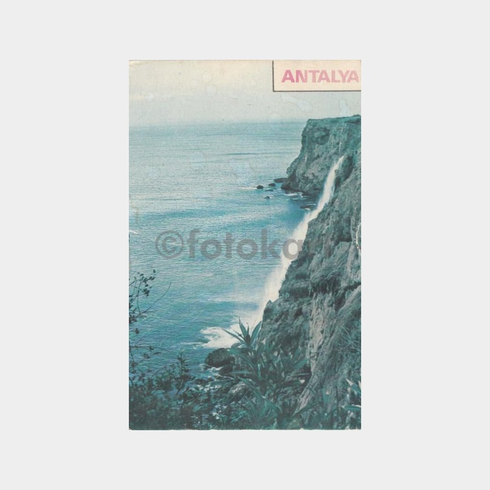 1978 Antalya Şelale Görünüş Kartpostal