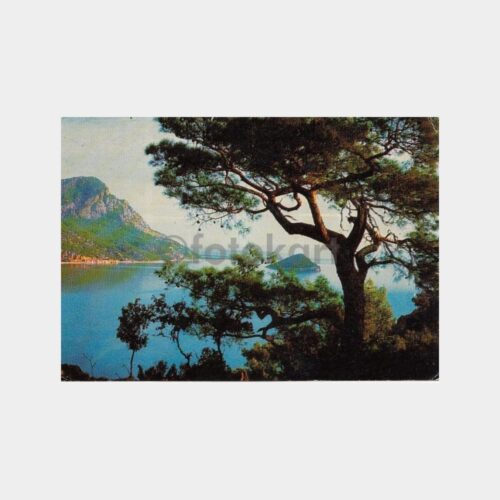 1973 Antalya Sıçan Adası Konulu Kartpostal