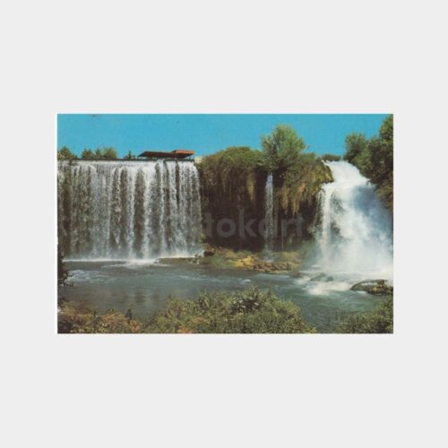 1968 Antalya Varsak Şelalesi Konulu Kartpostal