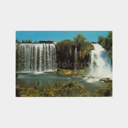 1974 Antalya Varsak Şelalesi Görünüş Kartpostal