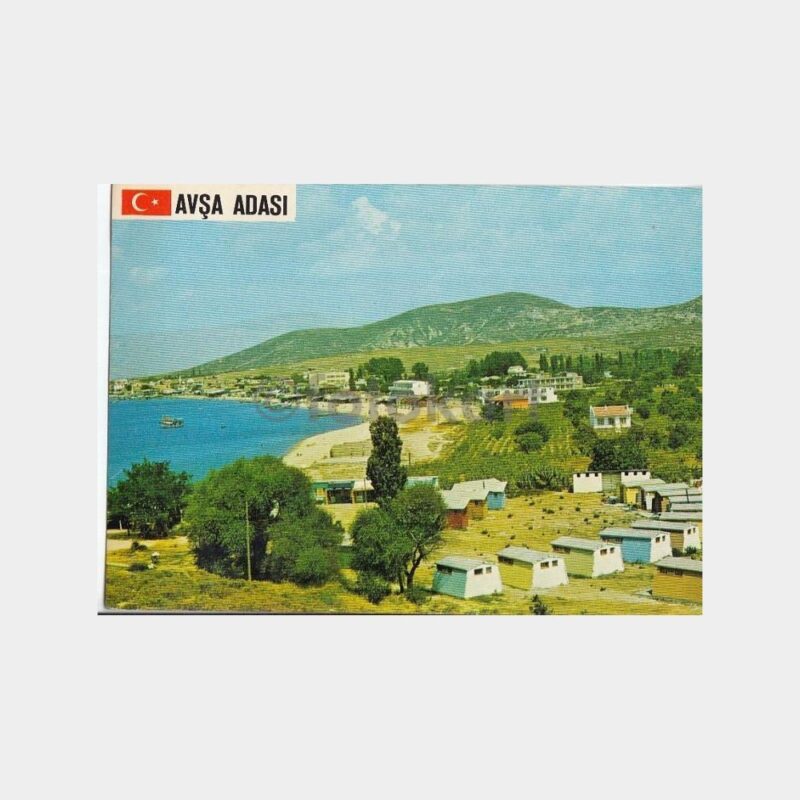 1975 Avşa Adası Genel Görünüş Kartpostal