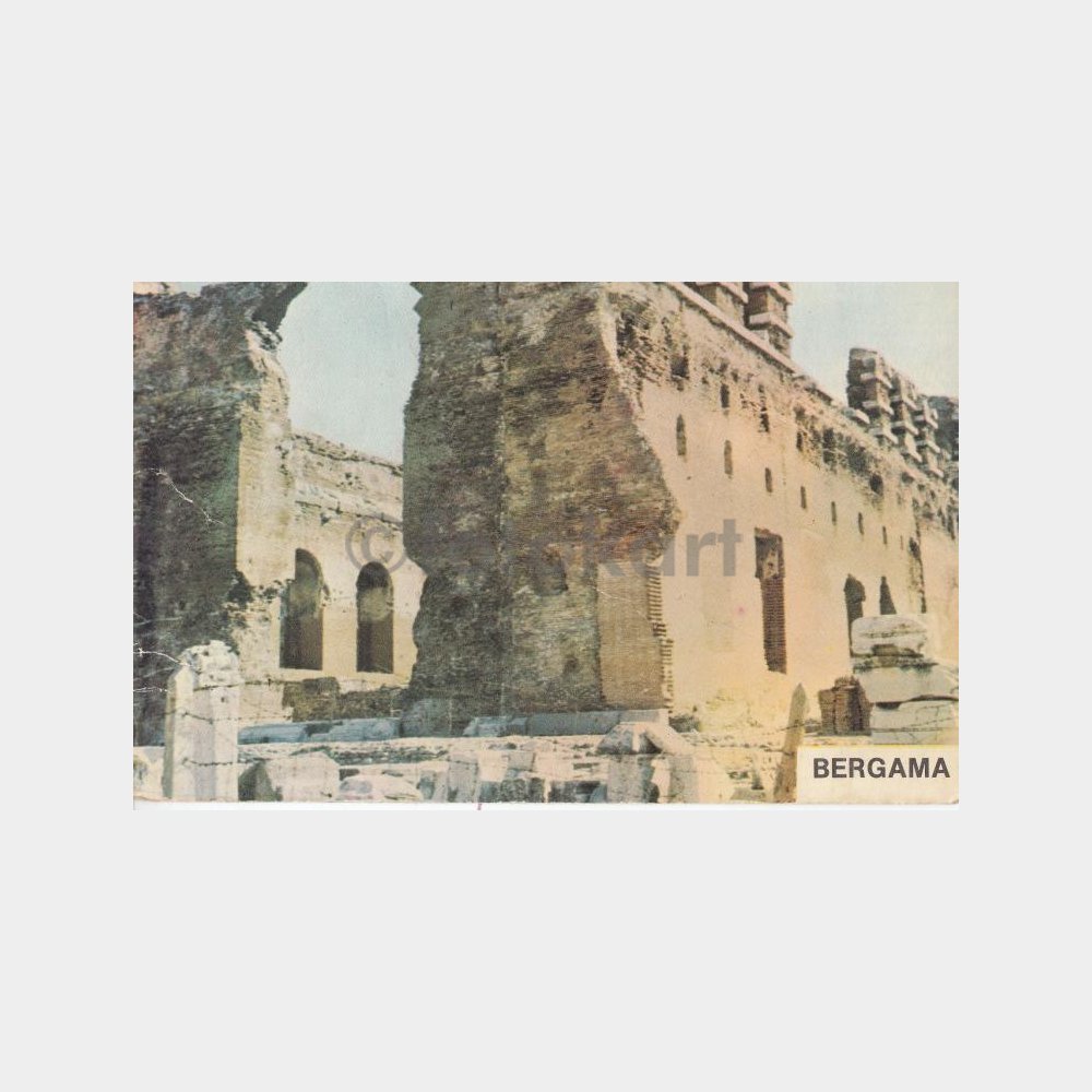 1974 Bergama Bazilika Görünüş Kartpostal