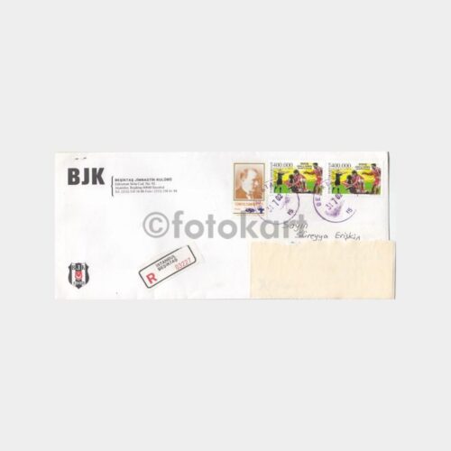 2002 Beşiktaş Jimnastik Kulübü Antetli Taahhütlü Zarf