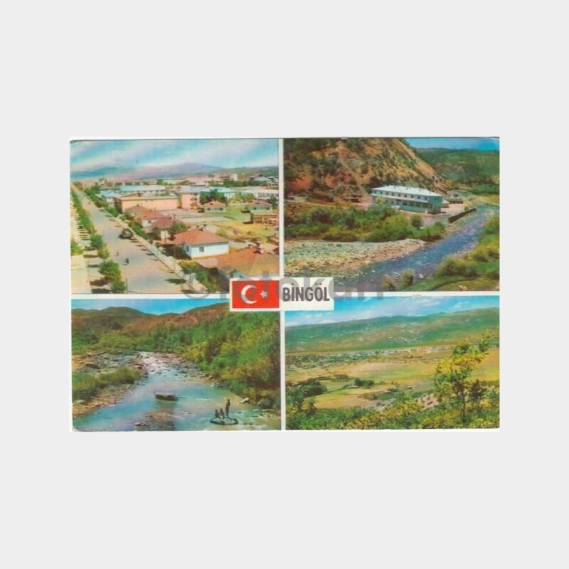 1980 Bingöl 4 Değişik Görünüş Kartpostal