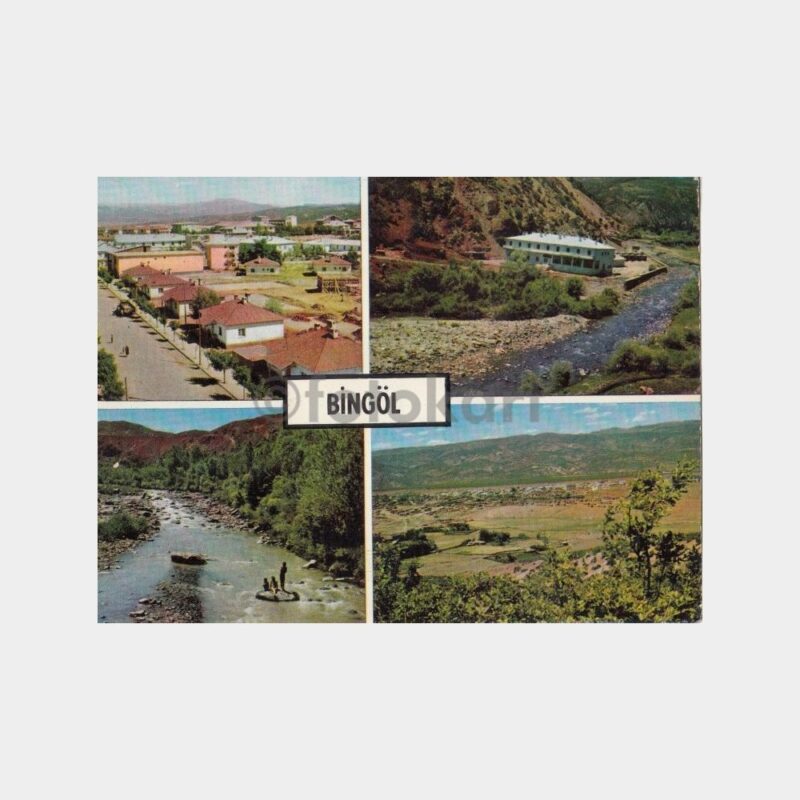 1975 Bingöl 4 Değişik Görünüş Kartpostal