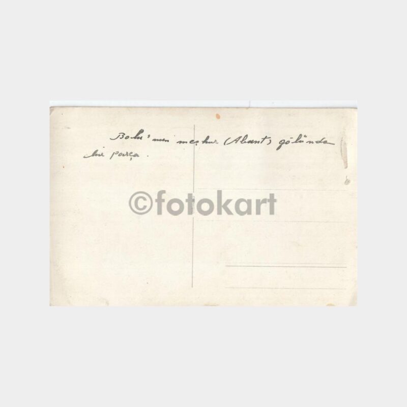 1960 Bolu Abant Gölü Görünüş Kartpostal - Görsel 2