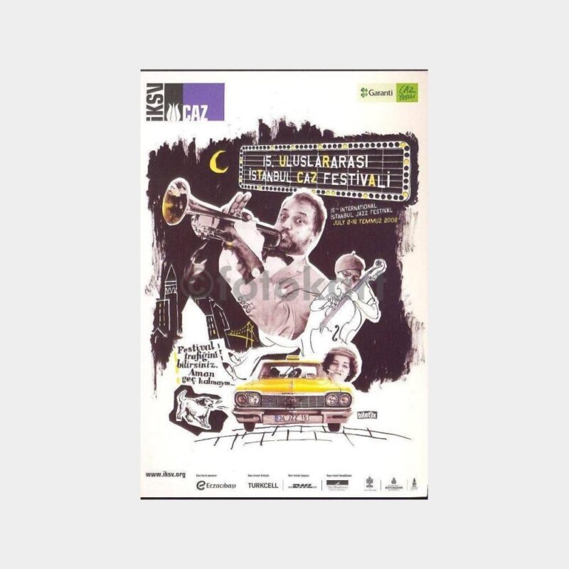 2008 Caz Festivali - Müzik Konulu Kartpostal