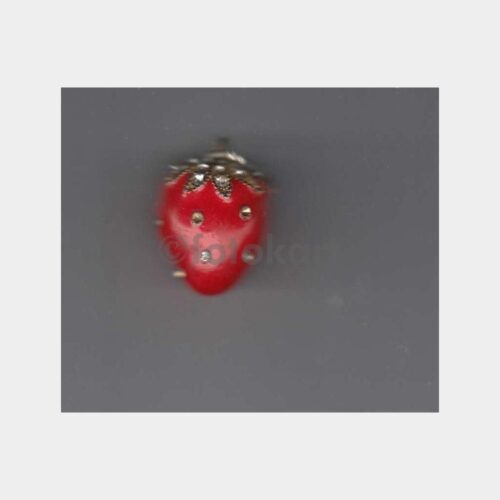 Çilek Şekilli Taşlı Kolye Ucu