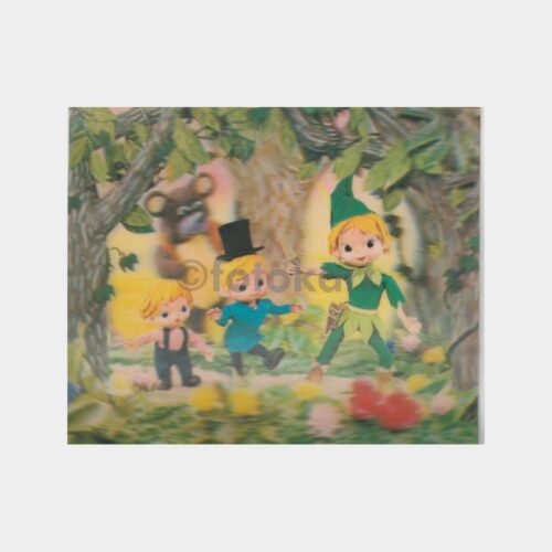 1970 Çizgi Çocuklar Üç Boyutlu Kartpostal