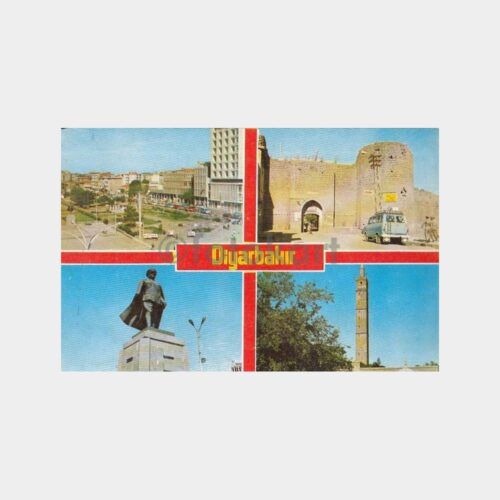 1975 Diyarbakır Muhtelif Görünüşler Kartpostal
