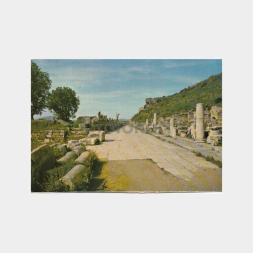 1968 Efes Antik Kenti Mermer Cadde Kartpostal