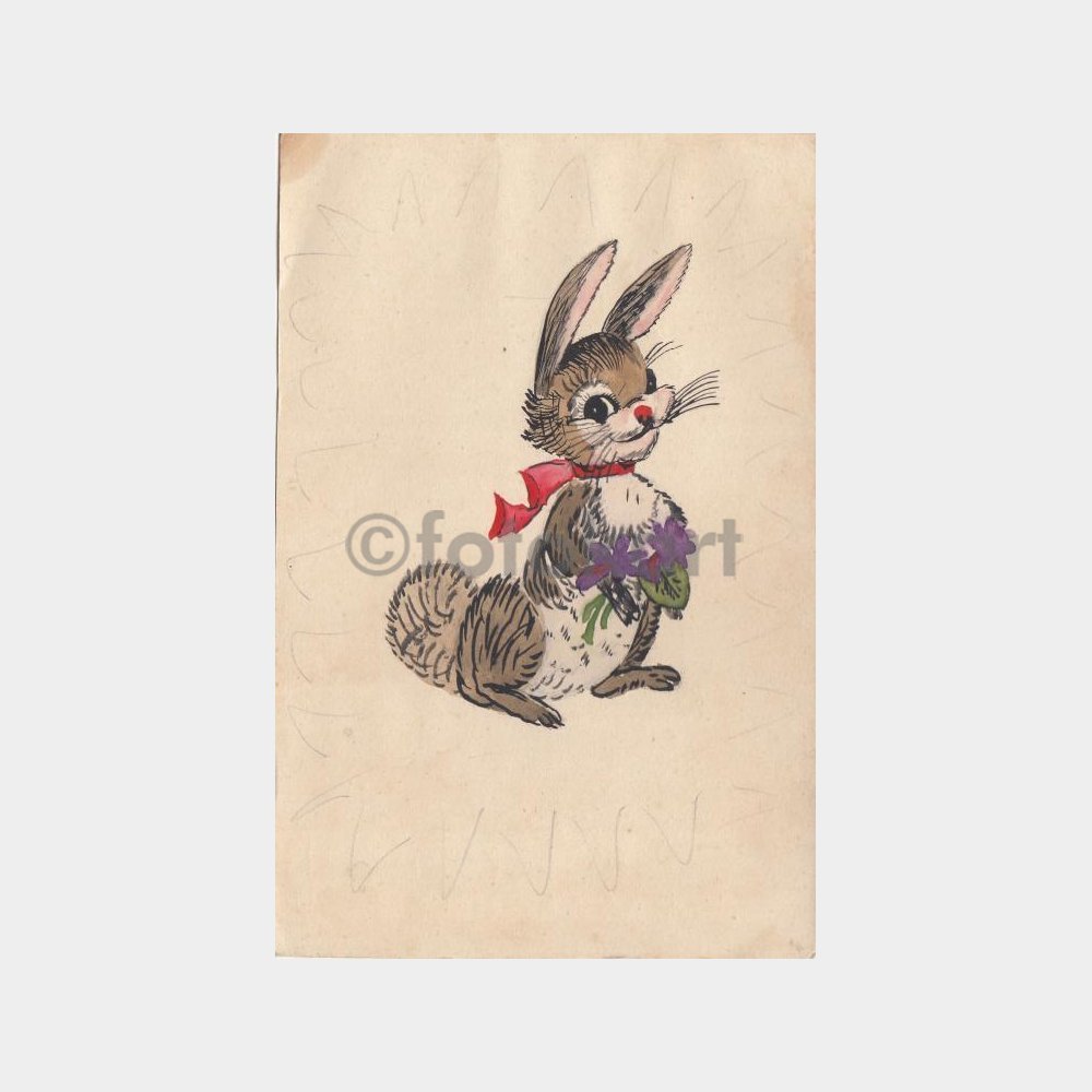 Hayvanlar Alemi Konulu Suluboya Resimler (5 Adet) - Görsel 2