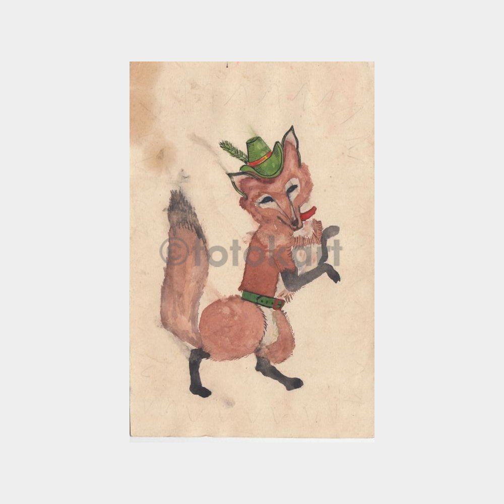 Hayvanlar Alemi Konulu Suluboya Resimler (5 Adet) - Görsel 3