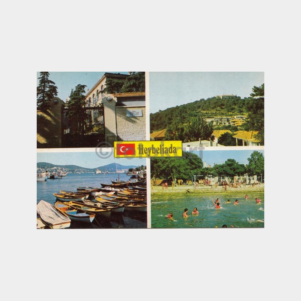 1968 Heybeliada 4 Görünüş Kartpostal