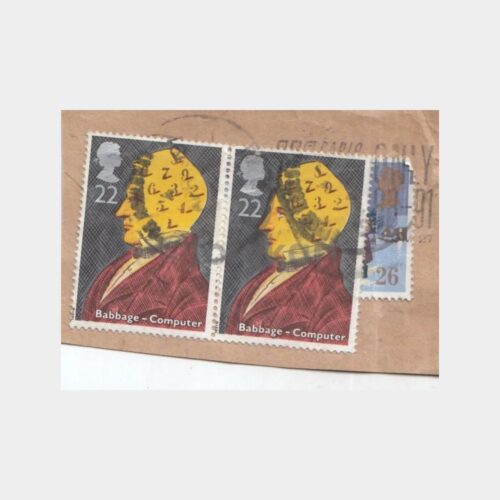 İngiltere Damgalı Posta Pulu