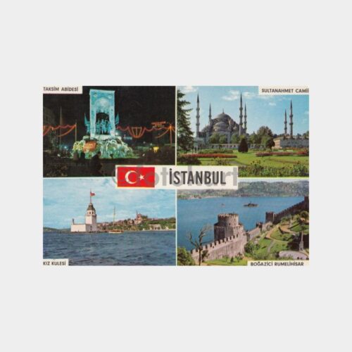 1975 İstanbul 4 Görünüş Kartpostal